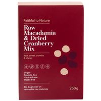 Faithful to Nature Raw Macadamia Nut & Dried Cranberry Mix